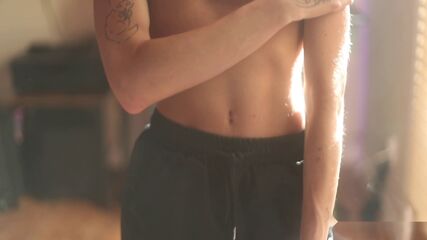 Blonde Twink Shows Off