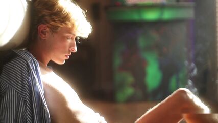 Blonde Twink Shows Off