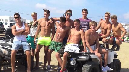 Greek Hunks Raw Beach Fun